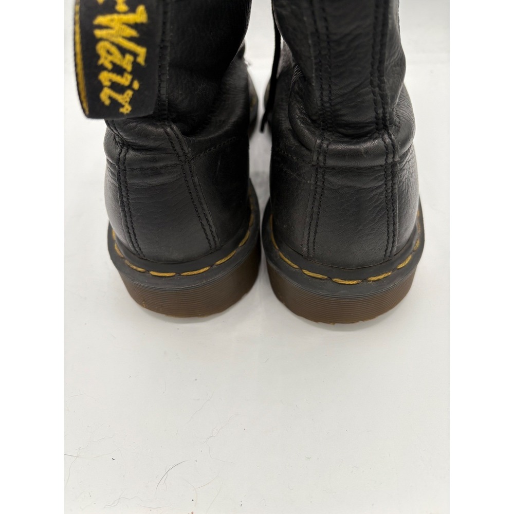 Dr Martens Black Leather Lace Up Ankle Boots Made in England women's 8 - Picture 5 of 10